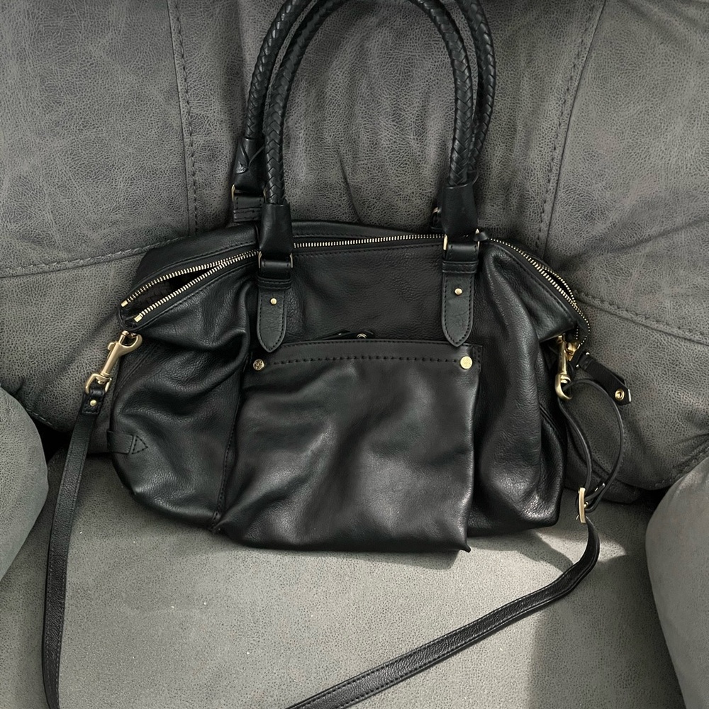 Cole Haan Black Leather Shoulder Bag